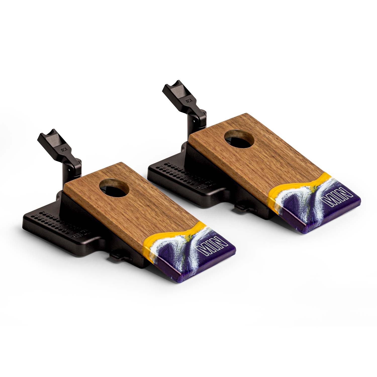 Mini Tabletop Resin & Wood Cornhole Set | Gameday Collection