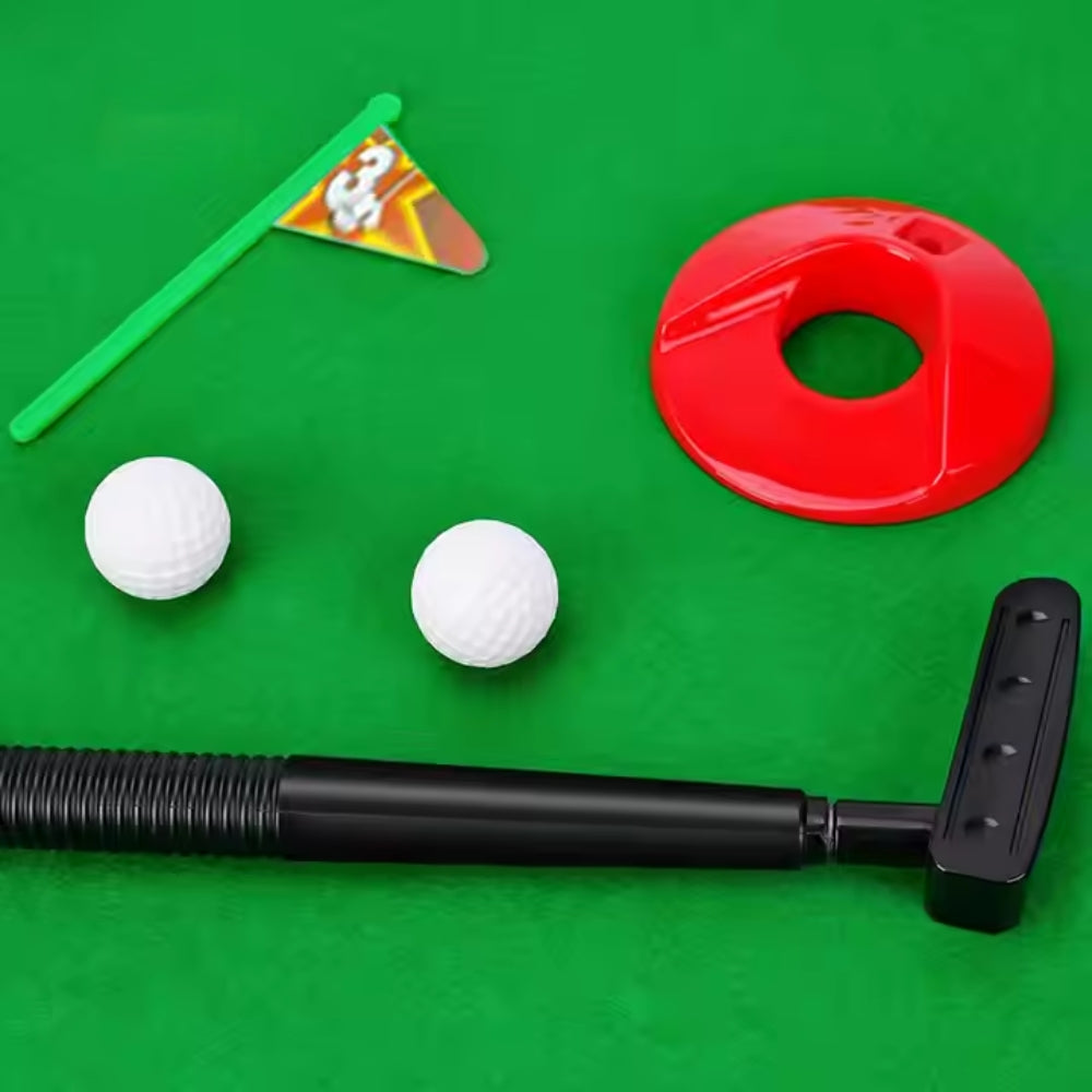 Mini Toilet Golf Toy Set Toilet Time Golf Game  Set Golf Training