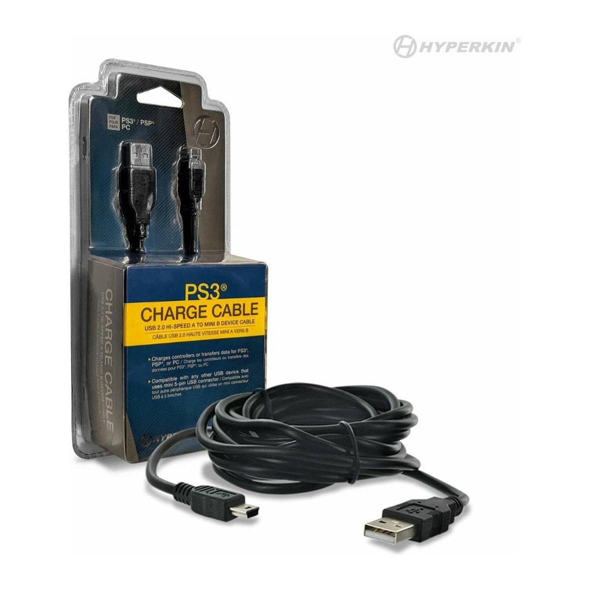 Mini USB Charge Cable For PS3® / PSP® / PC