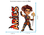 Aries Sticker and Magnet - the Daring Ram Horoskins™ – Zodiac Fire Sign | Waterproof & UV-Proof - Sticker / Mini