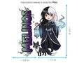 Melinoë Sticker and Magnet - Goddess of Ghosts Mythkins™ – Chthonic Goddess | Waterproof & UV-Proof - Sticker / Mini