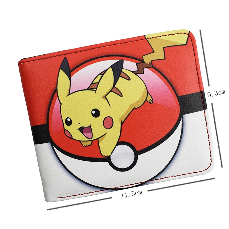 MINISO Cartoon Wallet Pikachu PU Fashion Short Purse