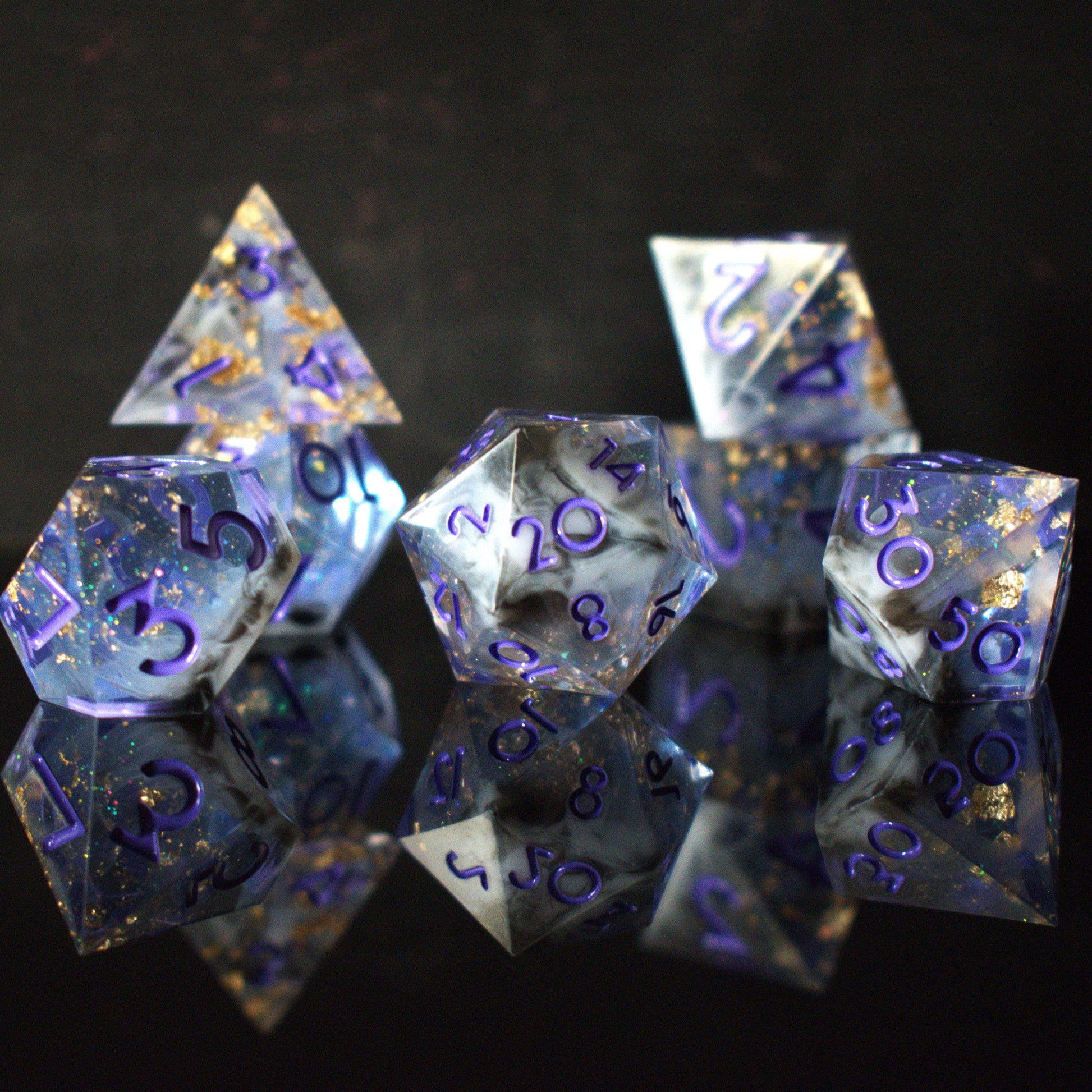 Mirage Arcane Sharp-Edged Resin Dice Set