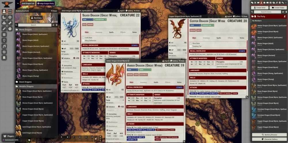 Battlezoo Dragons: Misfit Dragons for Foundry VTT - Pathfinder 2nd Edition / Foundry VTT Module