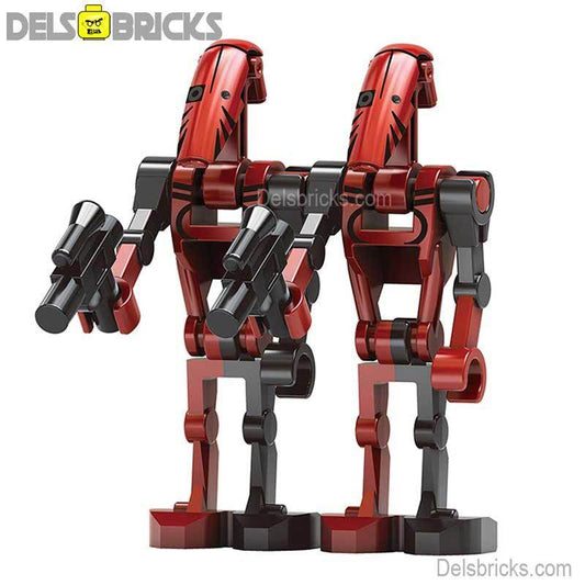 Mister bones Battle Droids set of 2 Star Wars Lego Minifigures Custom Toys NEW - 