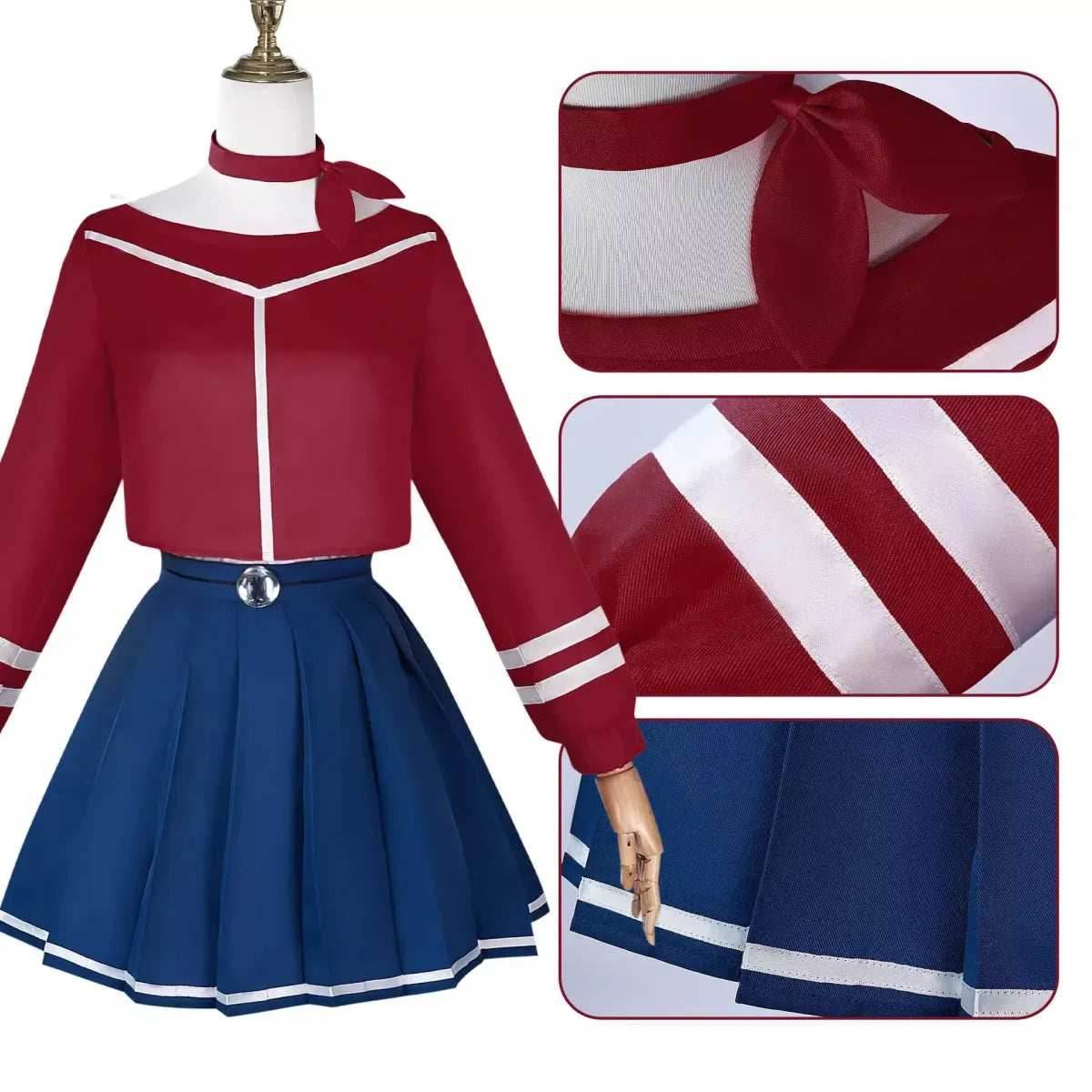 Mita Mira Cosplay School Uniform – MiSide Yandere JK Set for Girls & Women - Wig Only / M