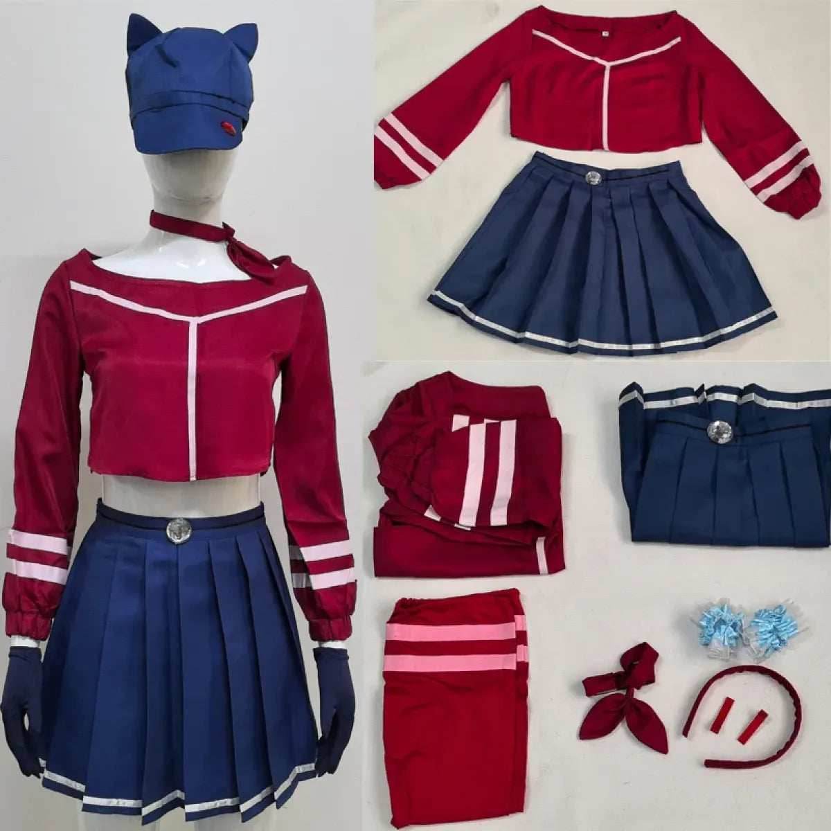 Mita Mira Cosplay School Uniform – MiSide Yandere JK Set for Girls & Women - Wig Only / M