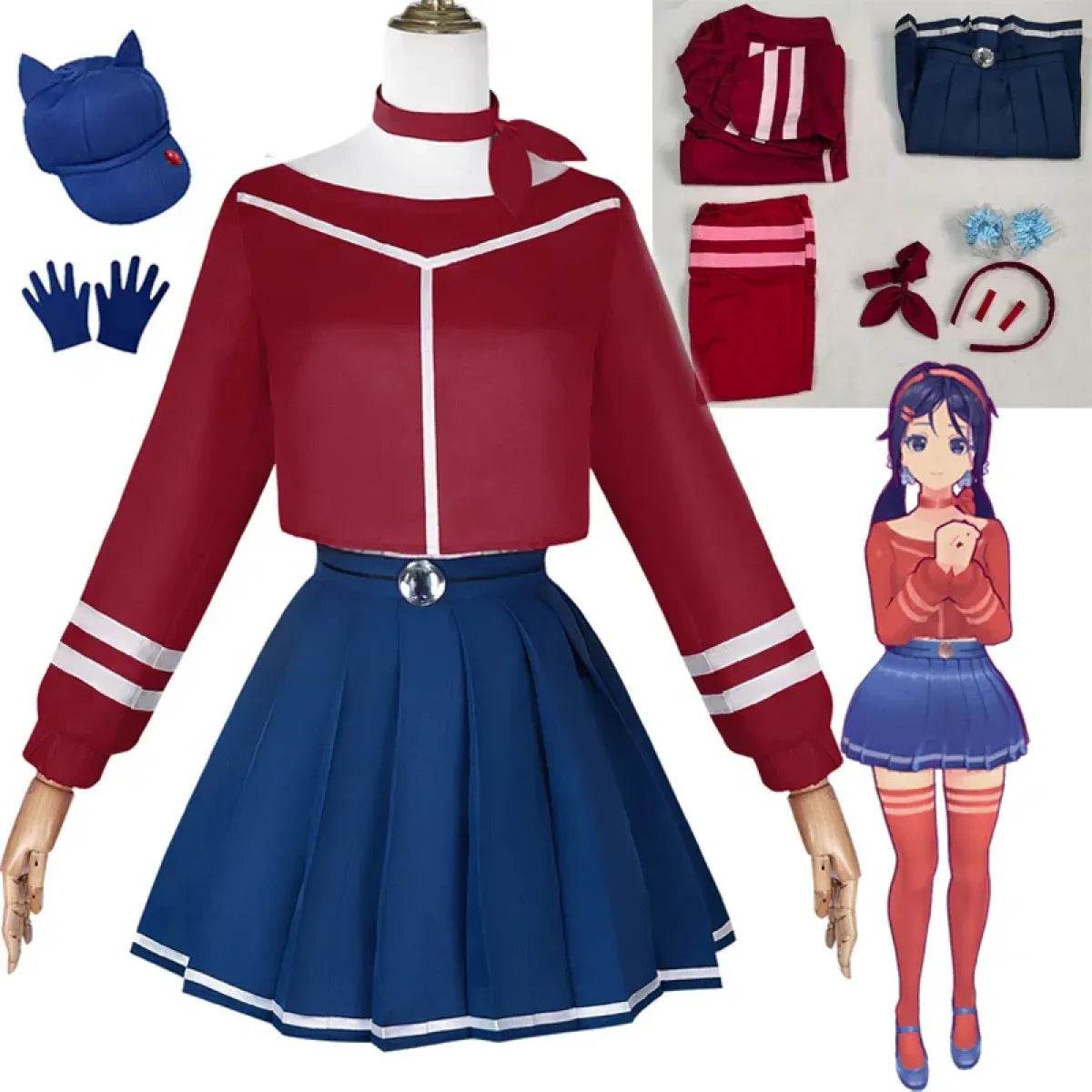 Mita Mira Cosplay School Uniform – MiSide Yandere JK Set for Girls & Women - Wig Only / M