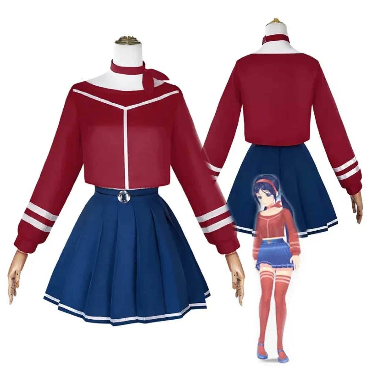 Mita Mira Cosplay School Uniform – MiSide Yandere JK Set for Girls & Women - Wig Only / M