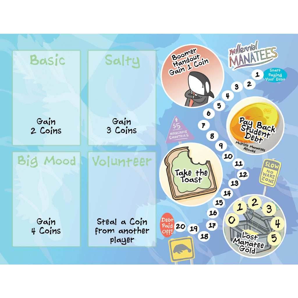 Millennial Manatees: Board Game in a Fanatee Pack - 