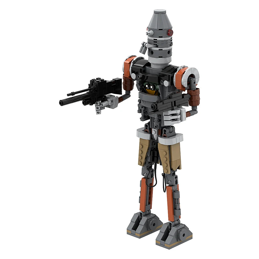 MOC IG-12 Building Block Movie The Mandalorian Figure Design Creative Building Block Educational Toys For Kid Birthday Gift