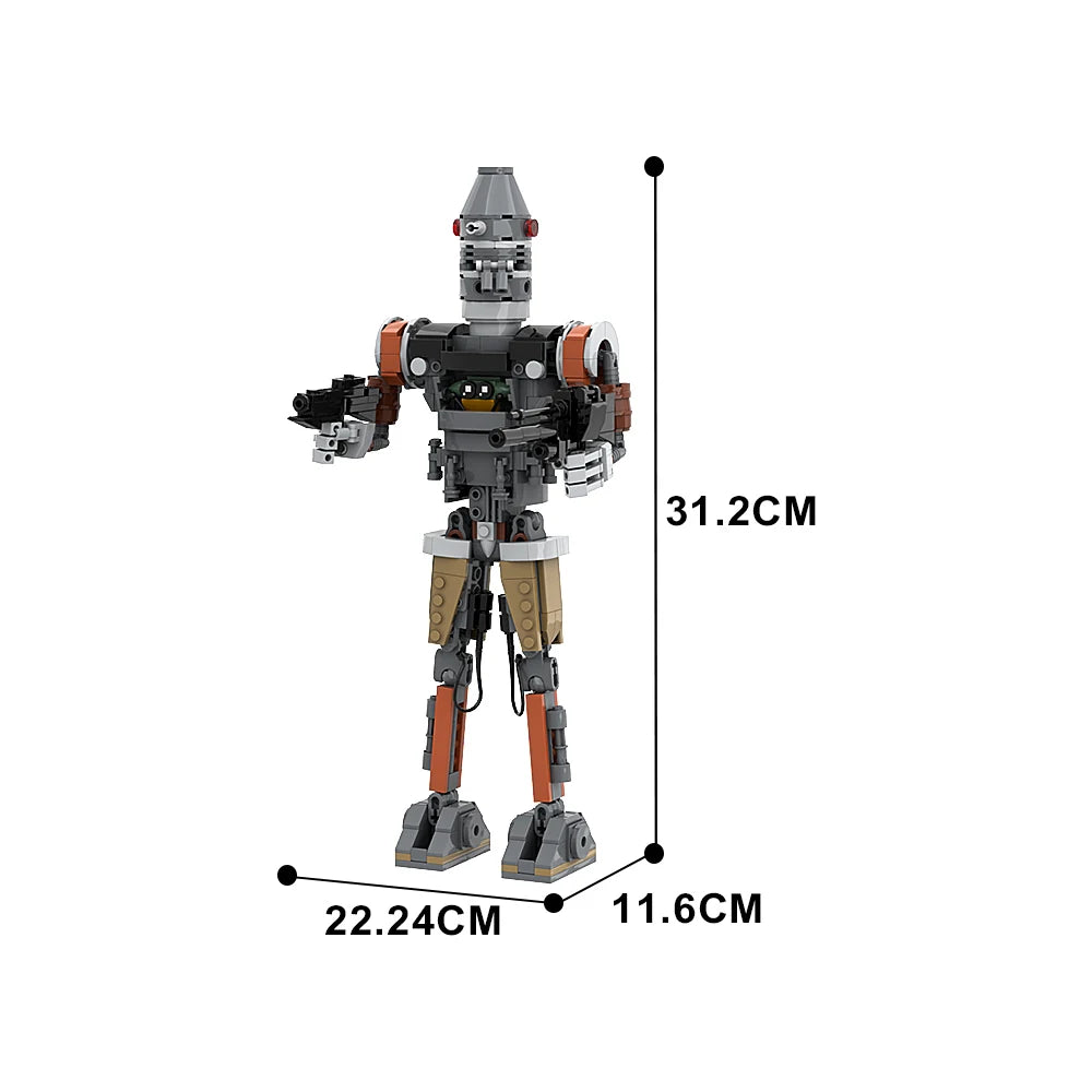 MOC IG-12 Building Block Movie The Mandalorian Figure Design Creative Building Block Educational Toys For Kid Birthday Gift