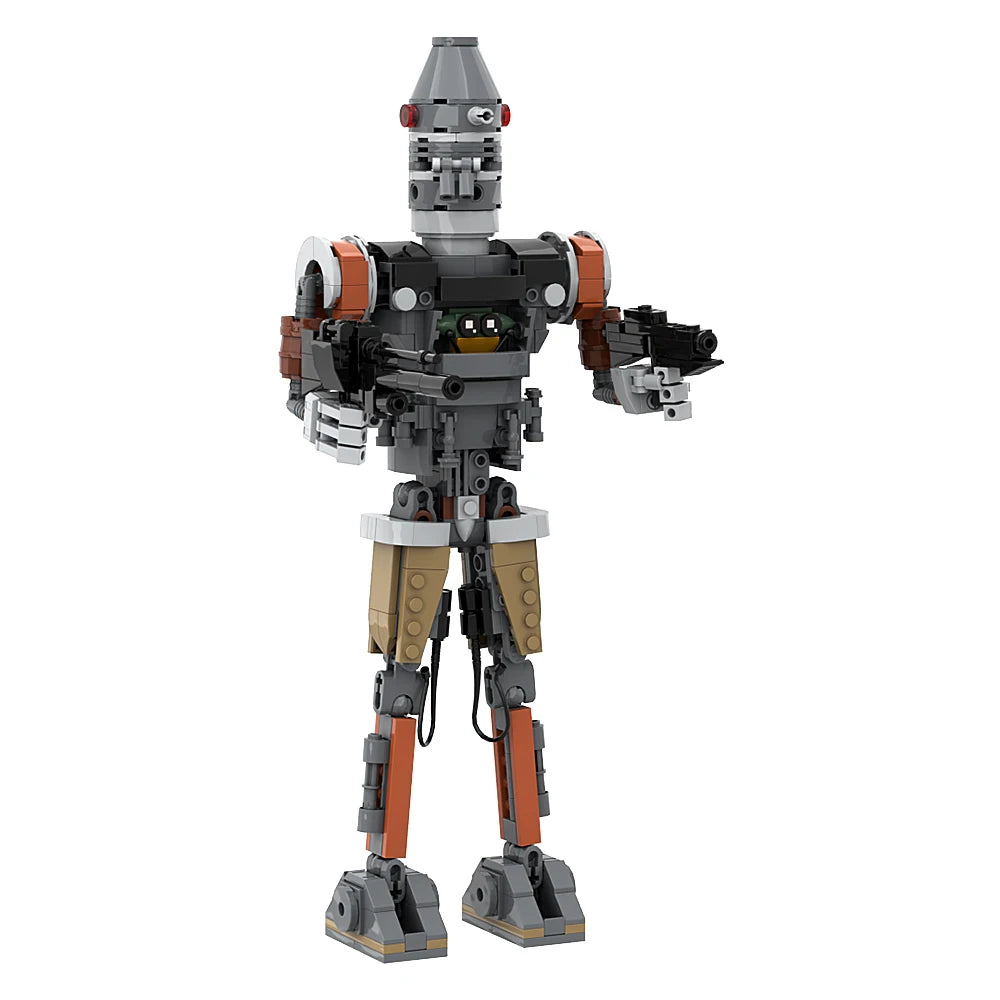 MOC IG-12 Building Block Movie The Mandalorian Figure Design Creative Building Block Educational Toys For Kid Birthday Gift