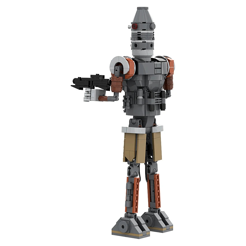 MOC IG-12 Building Block Movie The Mandalorian Figure Design Creative Building Block Educational Toys For Kid Birthday Gift