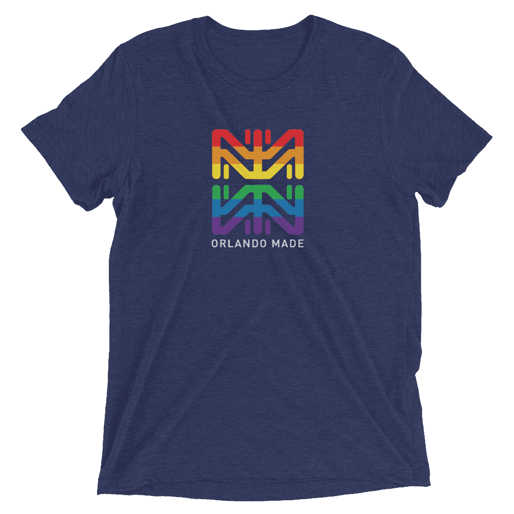 Orlando Made Pride Short sleeve t-shirt - Navy Triblend / XS