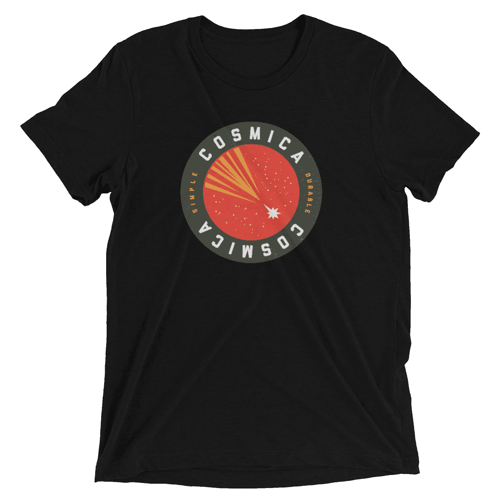 Cosmica Simple / Durable Short sleeve t-shirt - Solid Black Triblend / XS