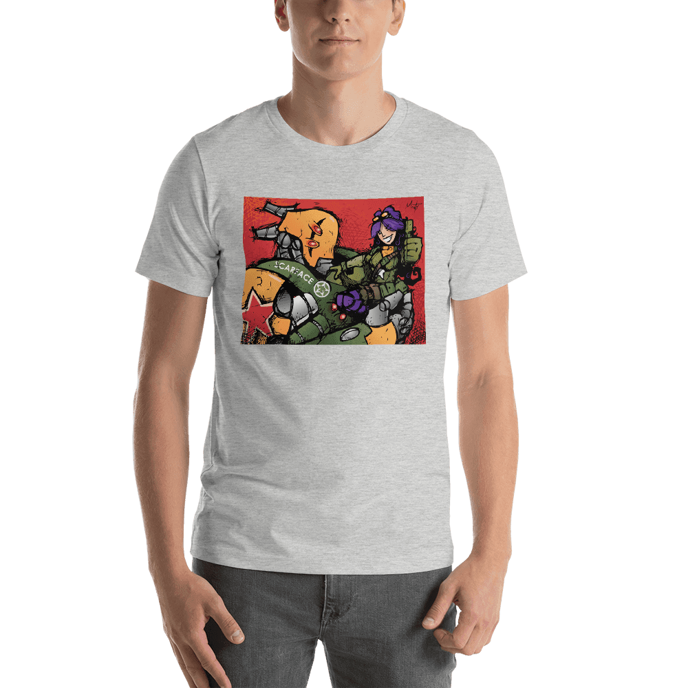 Classic Scarface and Cordelia Tee (Mayacast) - Athletic Heather / S