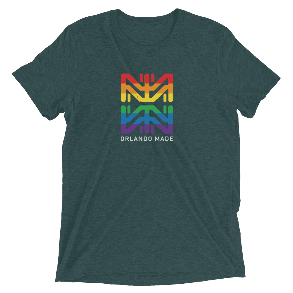 Orlando Made Pride Short sleeve t-shirt - Emerald Triblend / XS