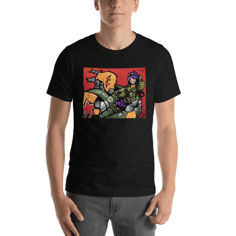 Classic Scarface and Cordelia Tee (Mayacast) - Black Heather / XS
