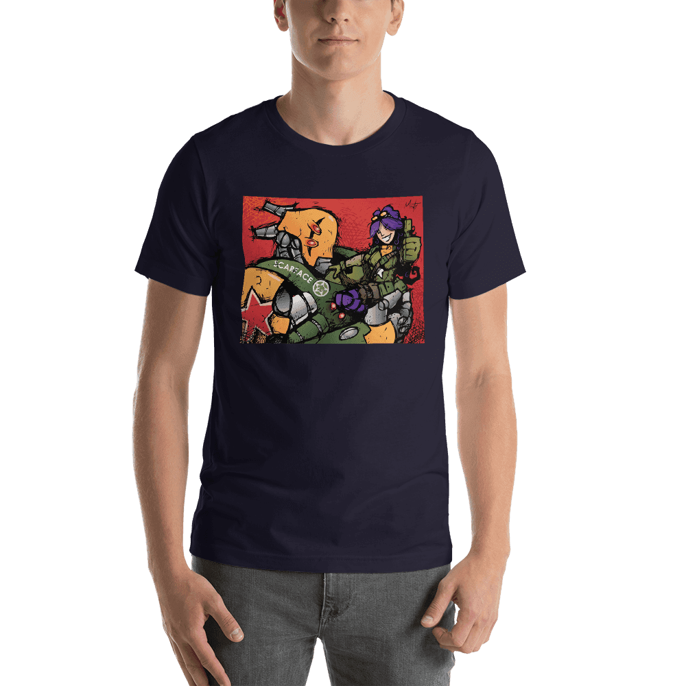 Classic Scarface and Cordelia Tee (Mayacast) - Navy / XS
