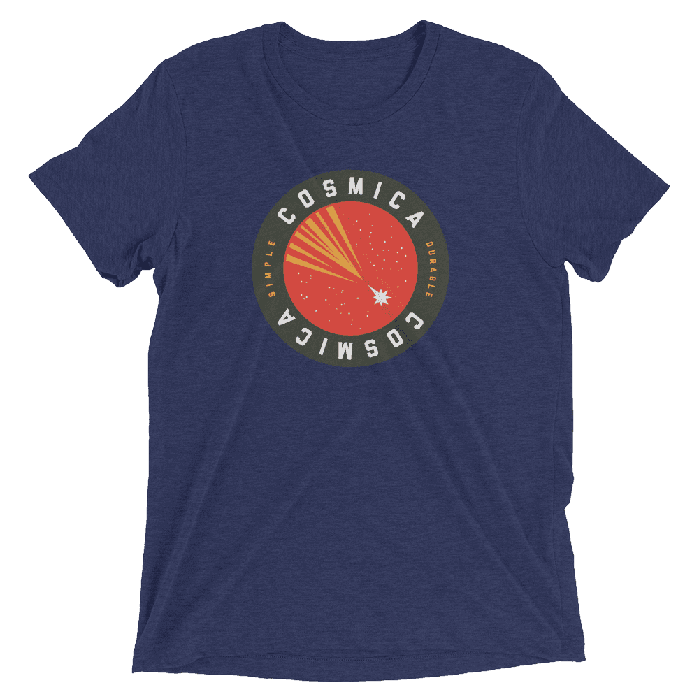 Cosmica Simple / Durable Short sleeve t-shirt - Navy Triblend / XS