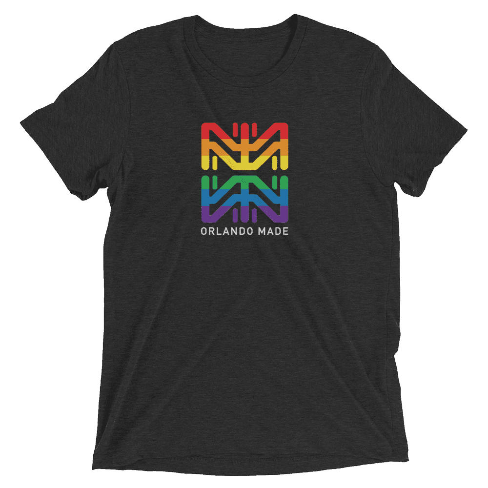 Orlando Made Pride Short sleeve t-shirt - Charcoal-Black Triblend / XS