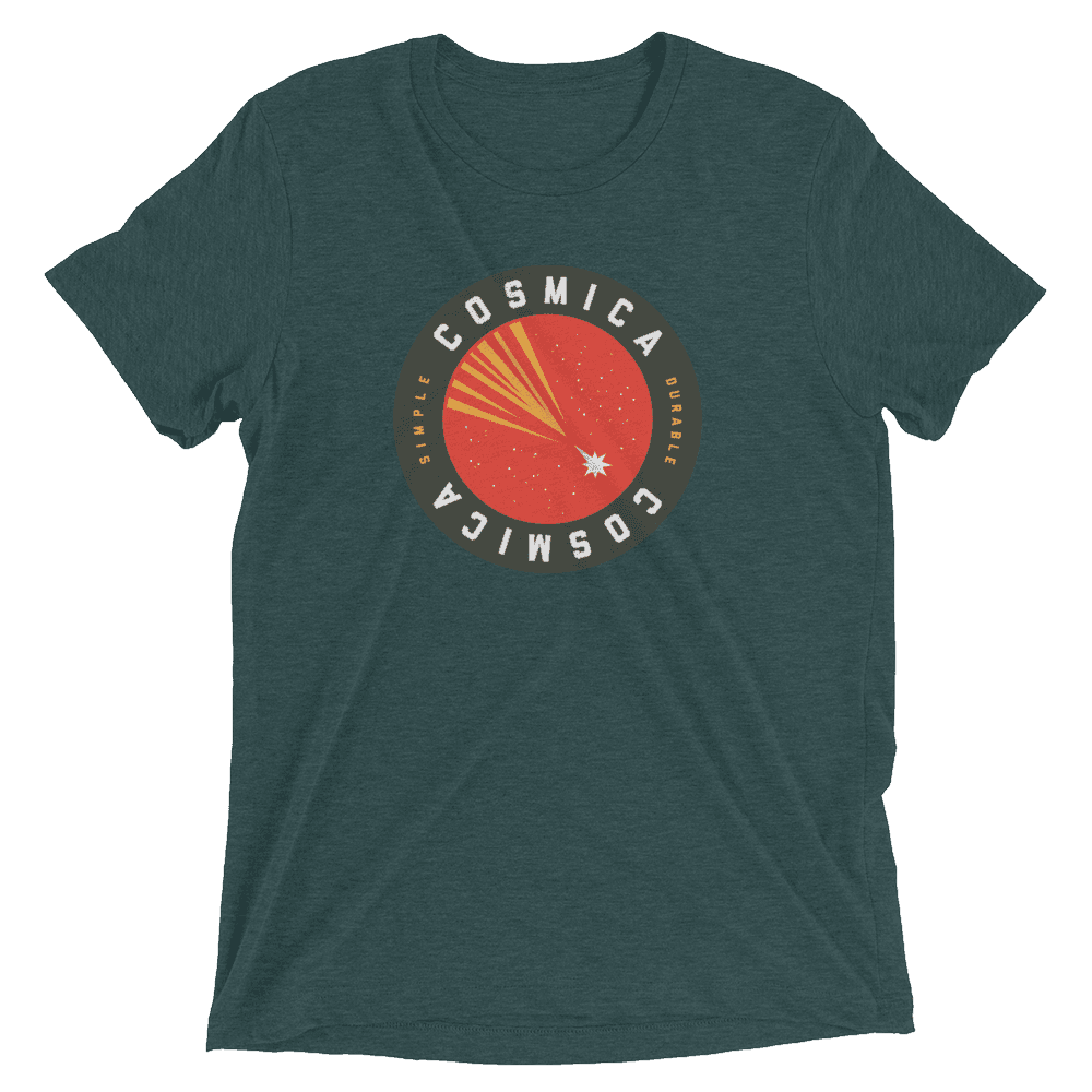 Cosmica Simple / Durable Short sleeve t-shirt - Emerald Triblend / XS
