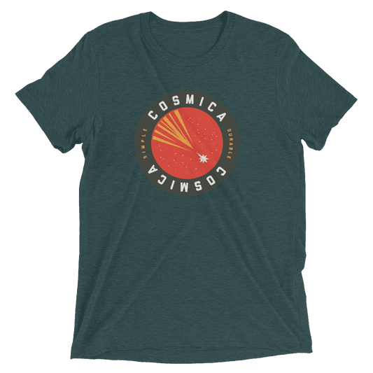 Cosmica Simple / Durable Short sleeve t-shirt - Emerald Triblend / XS