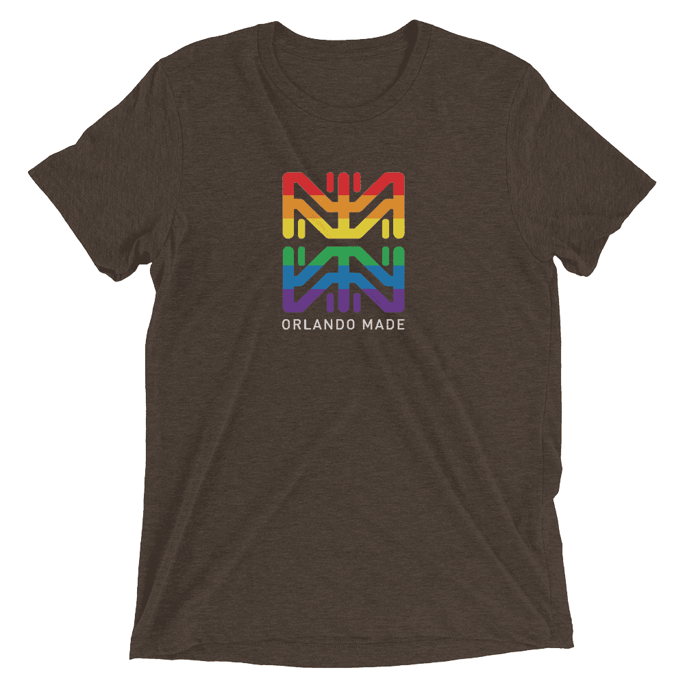 Orlando Made Pride Short sleeve t-shirt - Brown Triblend / XS