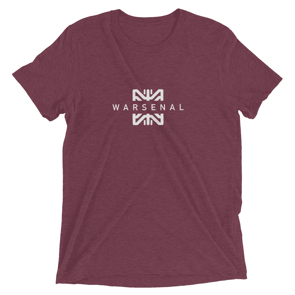 Warsenal Butterfly Short sleeve t-shirt - Maroon Triblend / XS