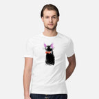 Watercolor Cat - Mens / White / S