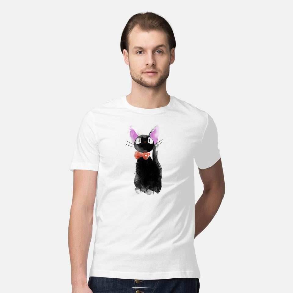 Watercolor Cat - Mens / White / S