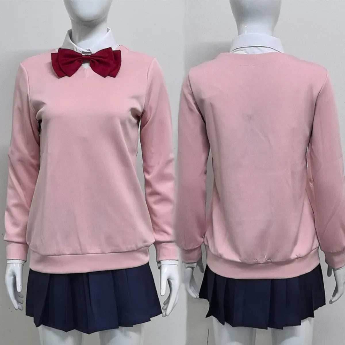 Momo Ayase Cosplay Costume – Dandadan School Uniform Set with Accessories - Costume Only / M