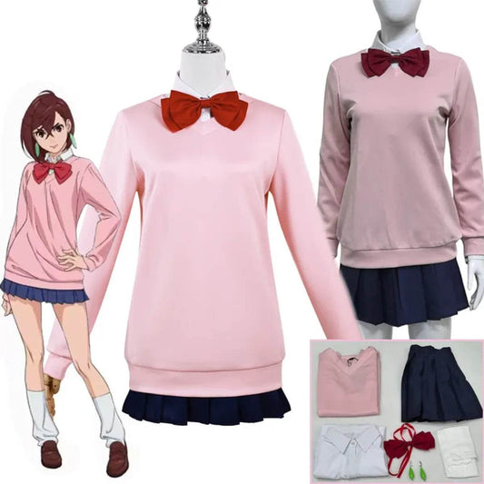 Momo Ayase Cosplay Costume – Dandadan School Uniform Set with Accessories - Costume Only / M