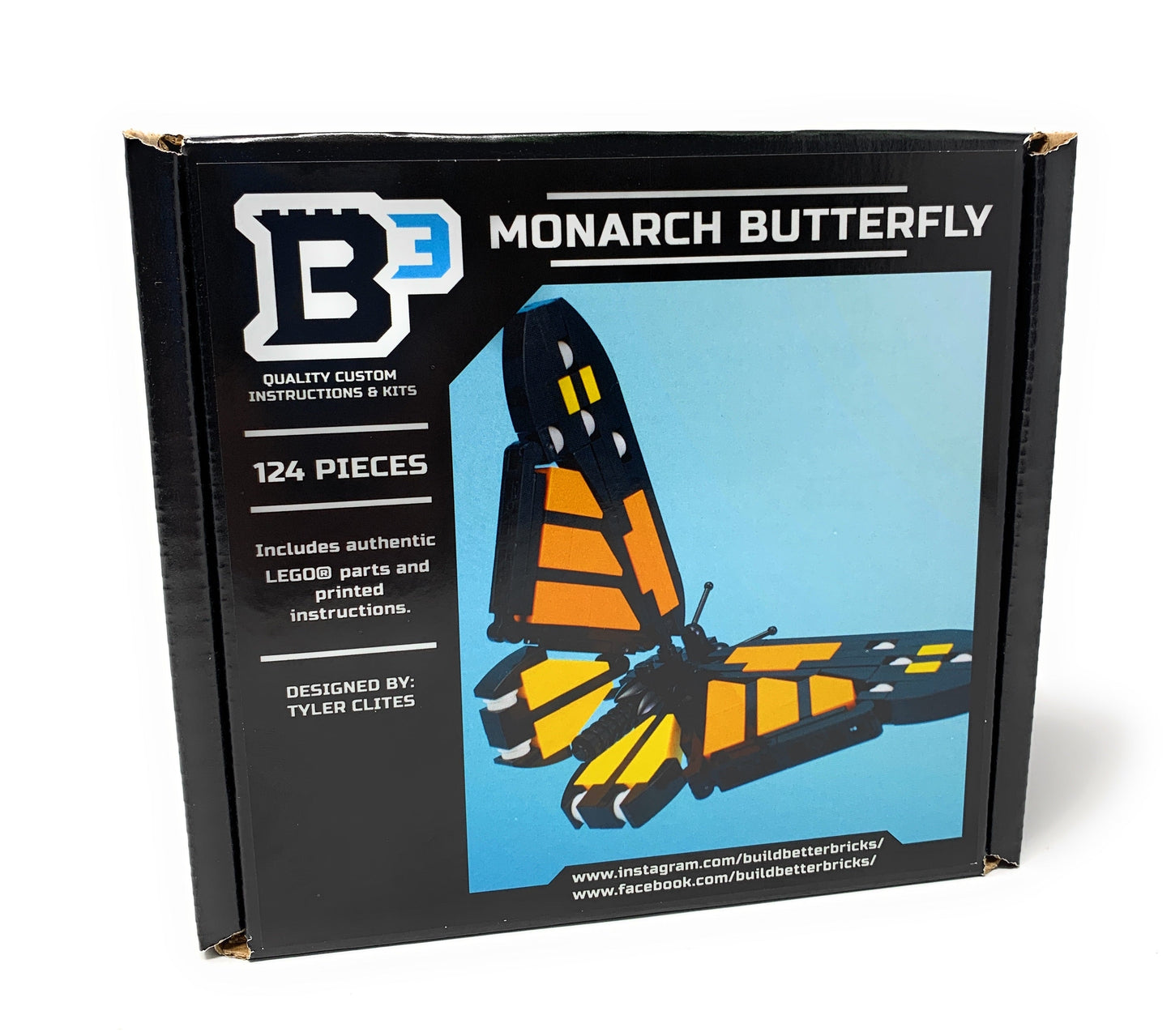 Monarch Butterfly - B3 Customs Building Set made using LEGO parts