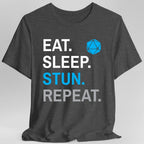 Monk Class T-Shirt – 'Eat, Sleep, Stun, Repeat'