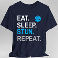 Monk Class T-Shirt – 'Eat, Sleep, Stun, Repeat'