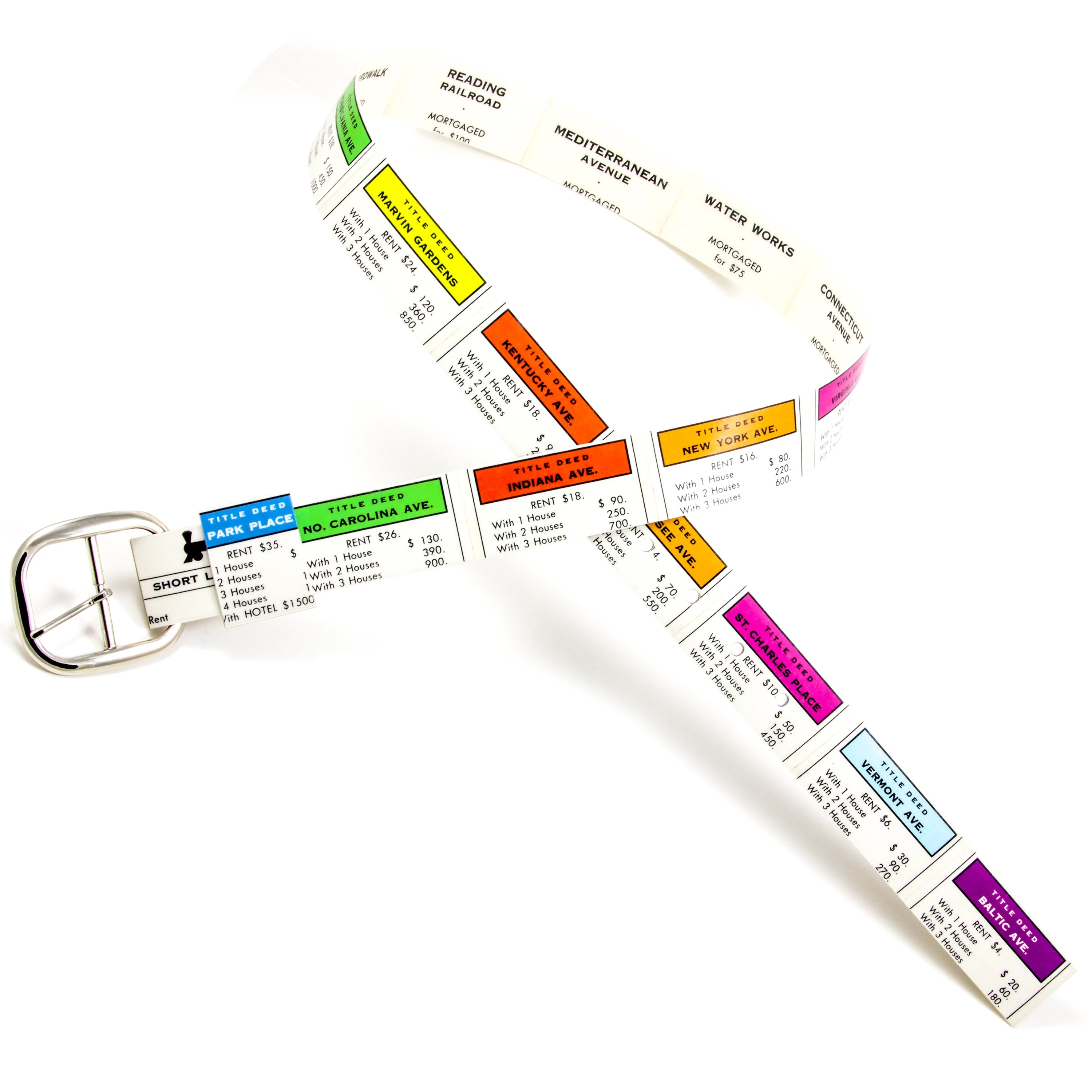 Monopoly Property Card Belts