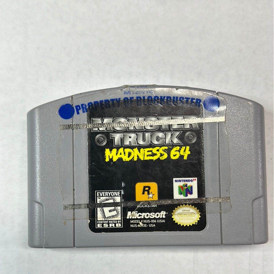 Monster Truck Madness - Nintendo 64 - BlockBuster Rental