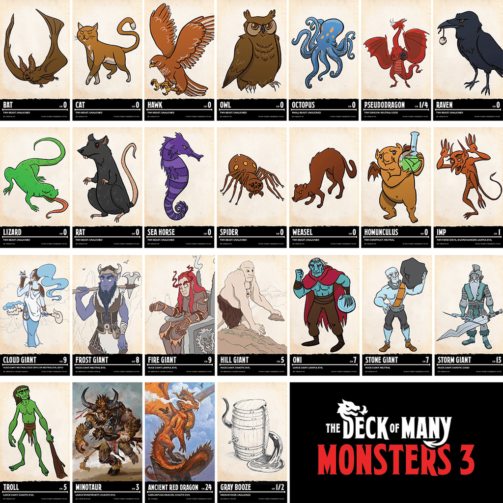 The Deck of Many: Monsters 3 - 