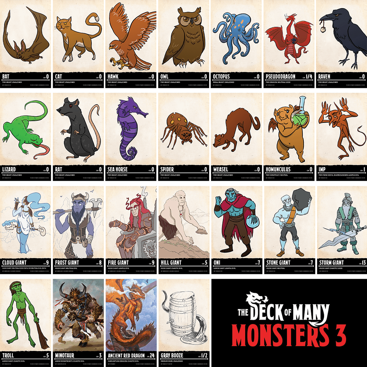 The Deck of Many: Monsters 3 - 
