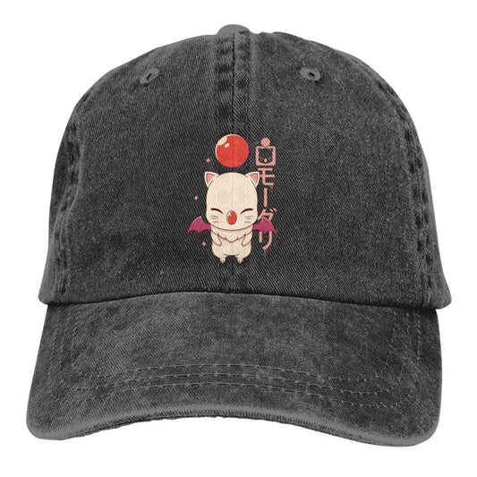 Moogle Kupo Baseball Cap Men Cowboy Hats Women Visor Protection Snapback Final Fantasy Cid Game Caps