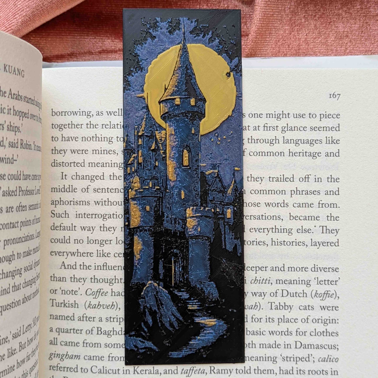 Moonlit Castle I Art Bookmark Fantasy Reader Gift