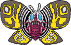Mothra Showa Era AR Pin