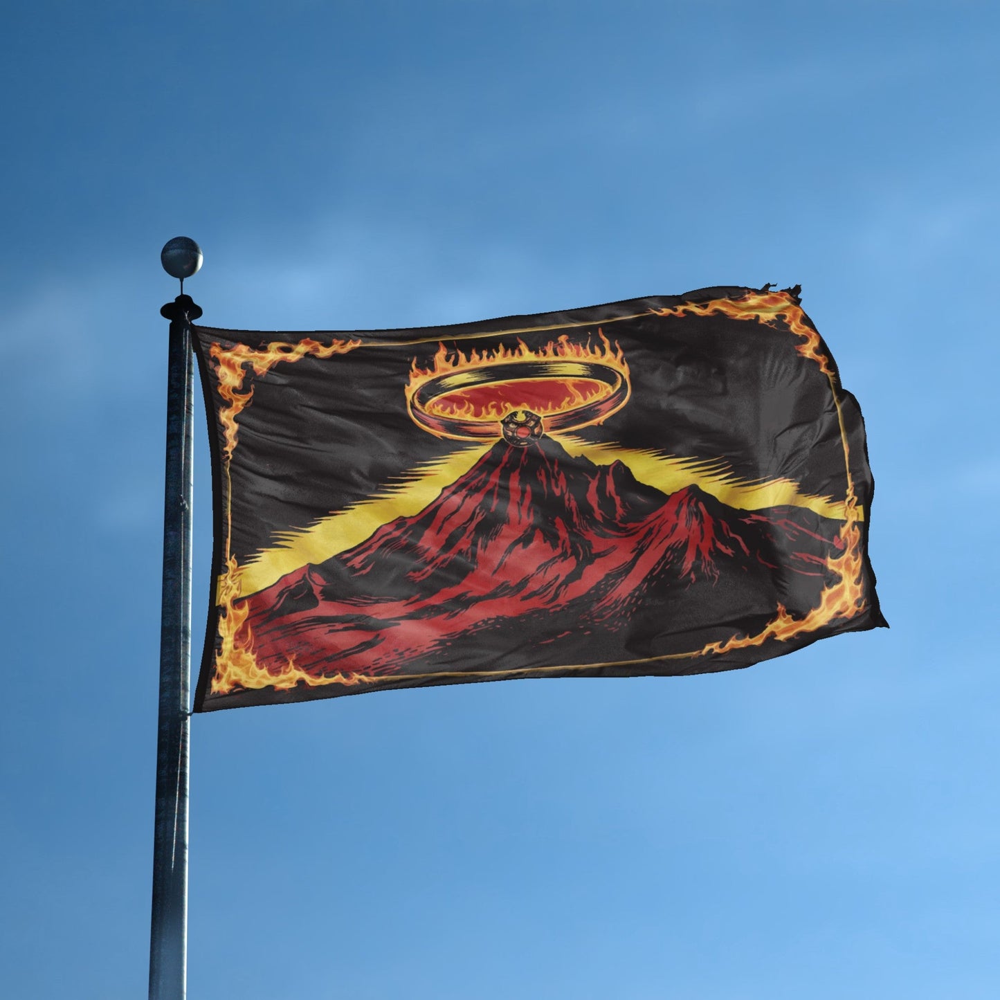 LOTR Mount Doom One Ring Flag