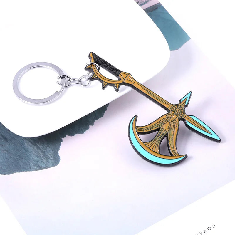 Movie Game Jewelry The Seven Deadly Sins Escanor Axe Bottle Opener Keychain Keyring For Men