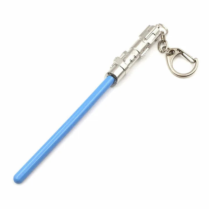 Movie Jewelry Light Sword Keychain Toy lightsaber Cartoon Pendant  keychains Metal keyring official-website jewelry for friends