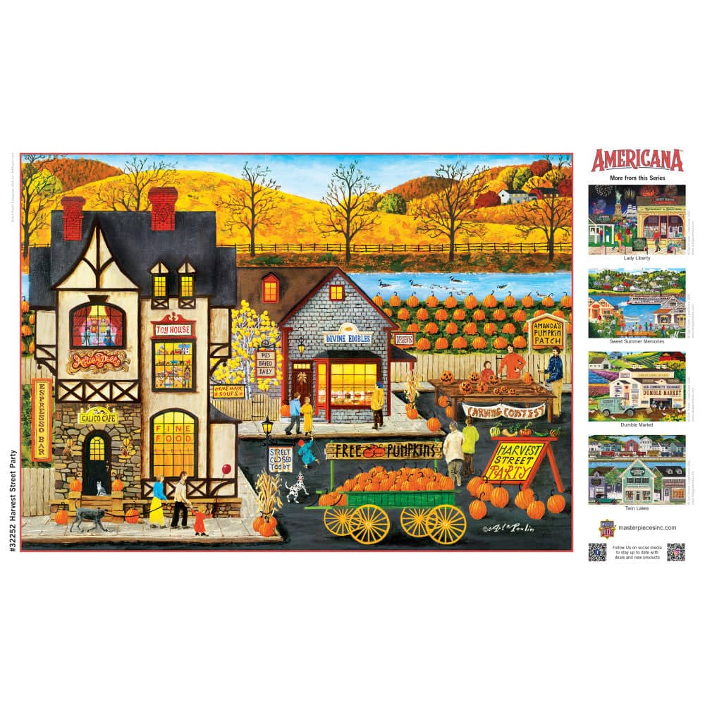 Americana - Harvest Street Party 500 Piece EZ Grip Jigsaw Puzzle
