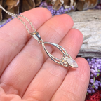 Moonstone Trinity Knot Necklace