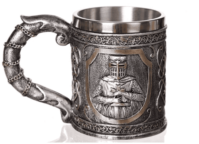 Templar Beer Stainless Steel Mug - 
